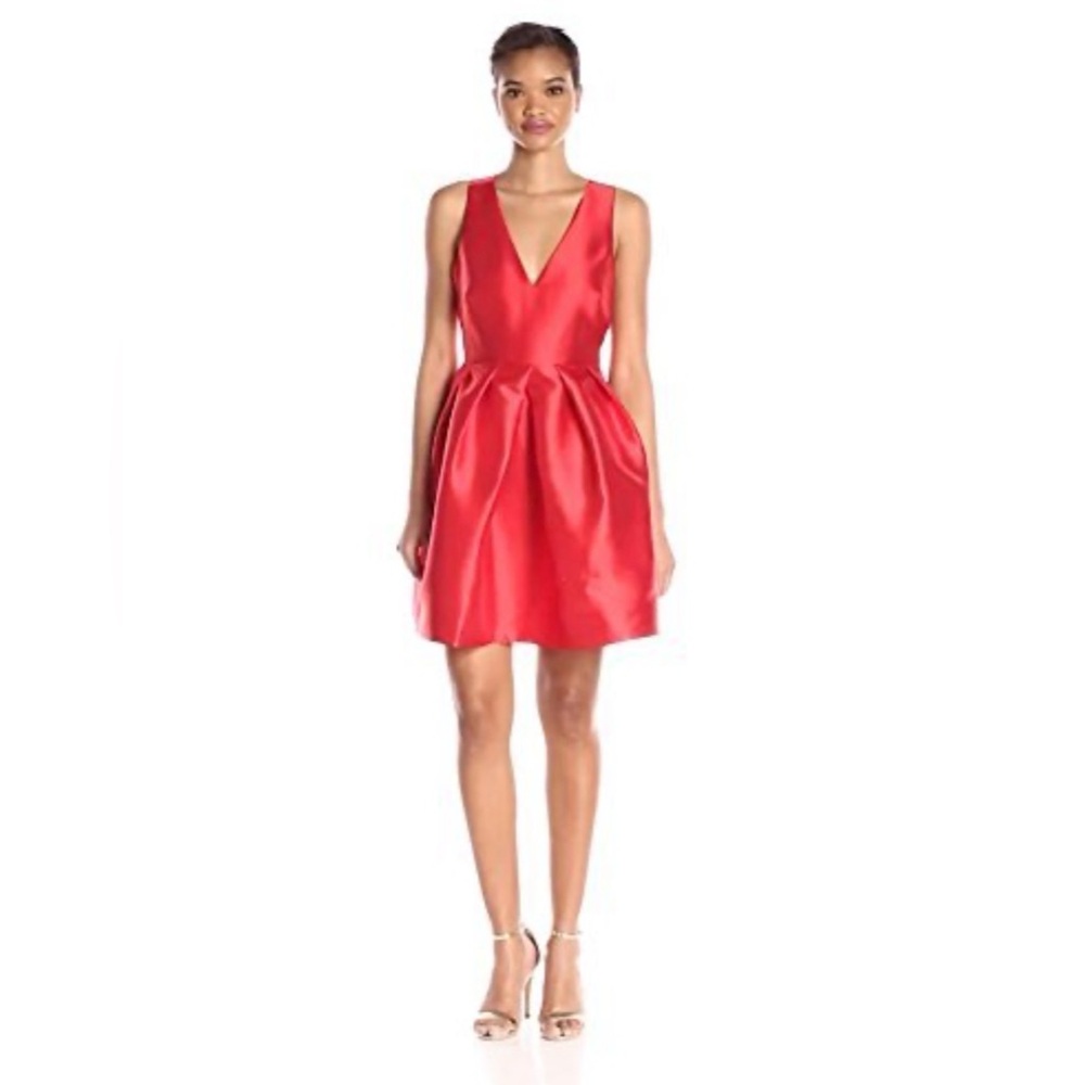 Erin Erin Fetherston Devon Fit & Flare Dress Sz 6 Red